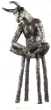 Minotaurus, 47 cm hoog, brons